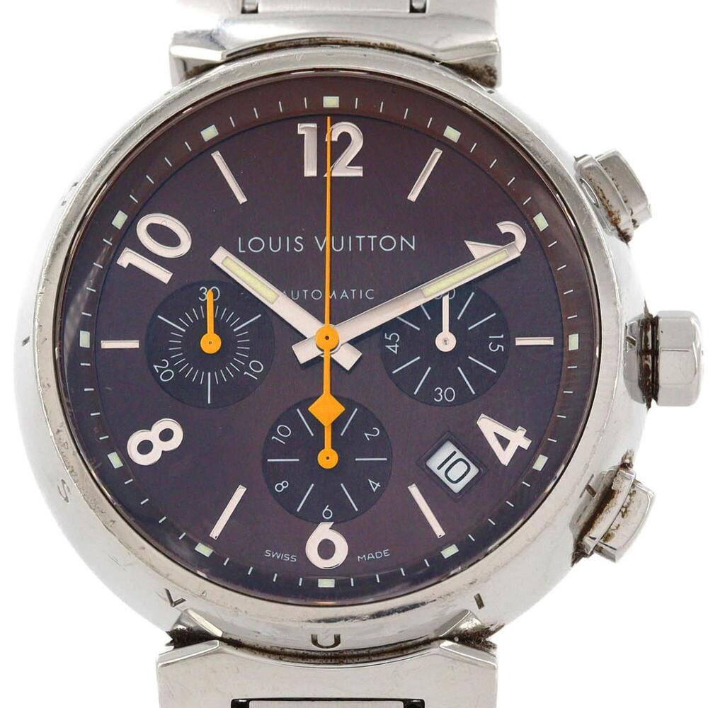 Louis Vuitton Tambour Chronograph Q1121 SS Automatic Watch